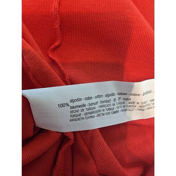 Zara Tank top Women's Small Red Sleeveless 100% Cotton - Picture 6 of 6